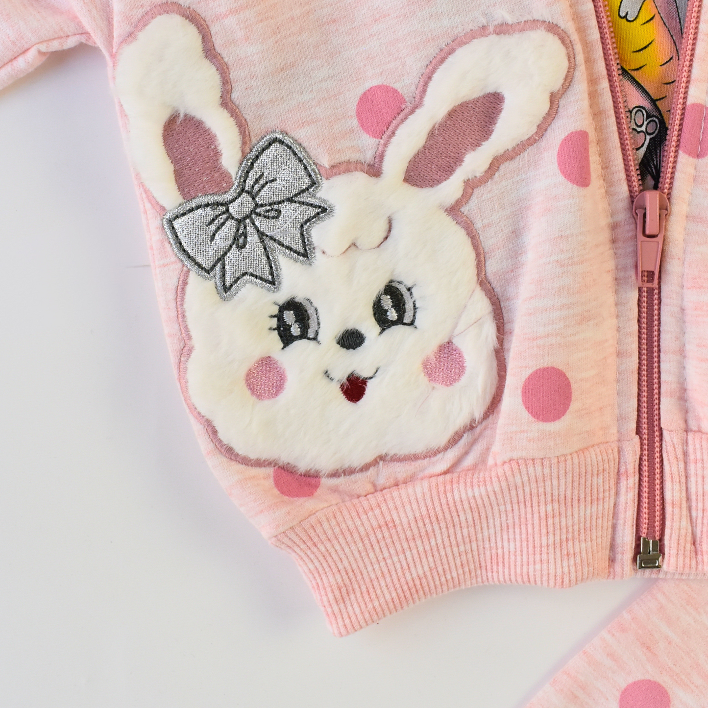 The Happy Rabbit Girls Hoodie Set-4