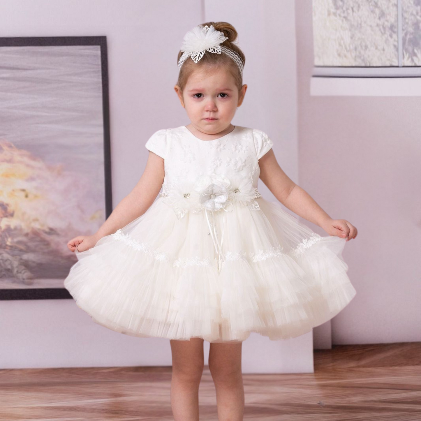 Classic Petal Formal Baby Dress-0