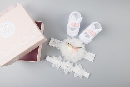 Coffret d'accessoires pour cheveux, chaussettes et chaussures pour bébé