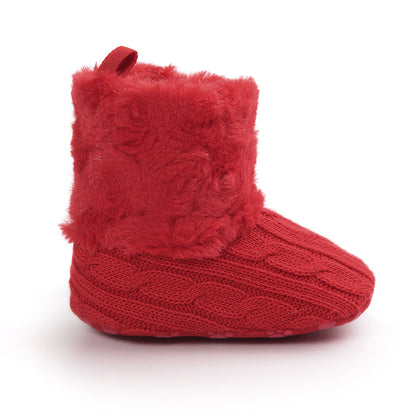 Chaussons Bébé Fourrés – Chauds, Antidérapants & Ultra-Doux