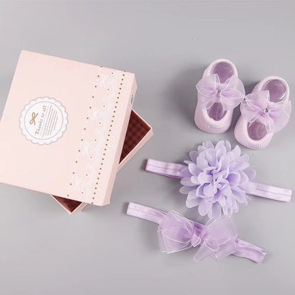 Coffret d'accessoires pour cheveux, chaussettes et chaussures pour bébé