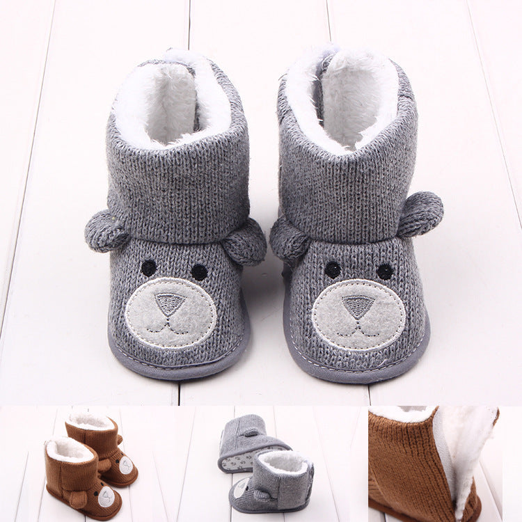 Chaussons Peluche Bébé – Hiver Douillet Assuré
