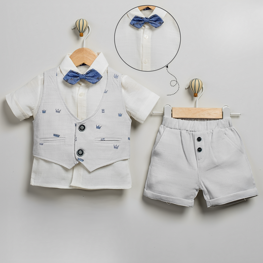 Summer King Boys Dressy Set-0