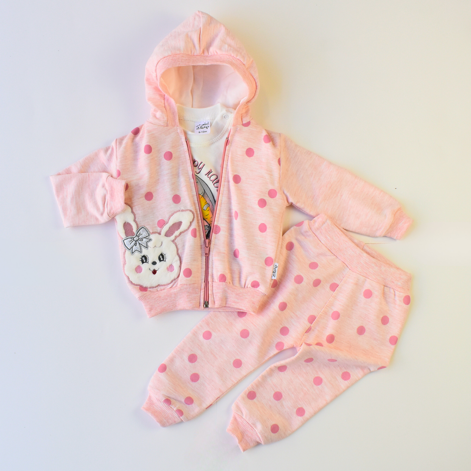 The Happy Rabbit Girls Hoodie Set-1