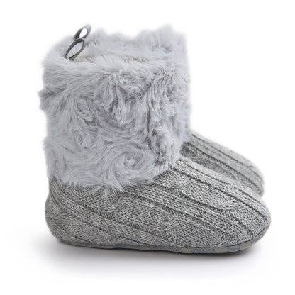 Chaussons Bébé Fourrés – Chauds, Antidérapants & Ultra-Doux