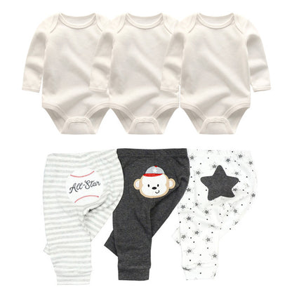 Ensembles de vêtements et pantalons en coton pour bébé fille