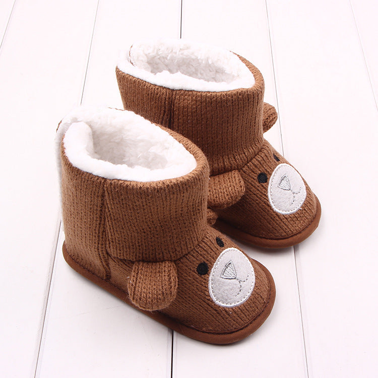 Chaussons Peluche Bébé – Hiver Douillet Assuré