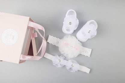 Coffret d'accessoires pour cheveux, chaussettes et chaussures pour bébé
