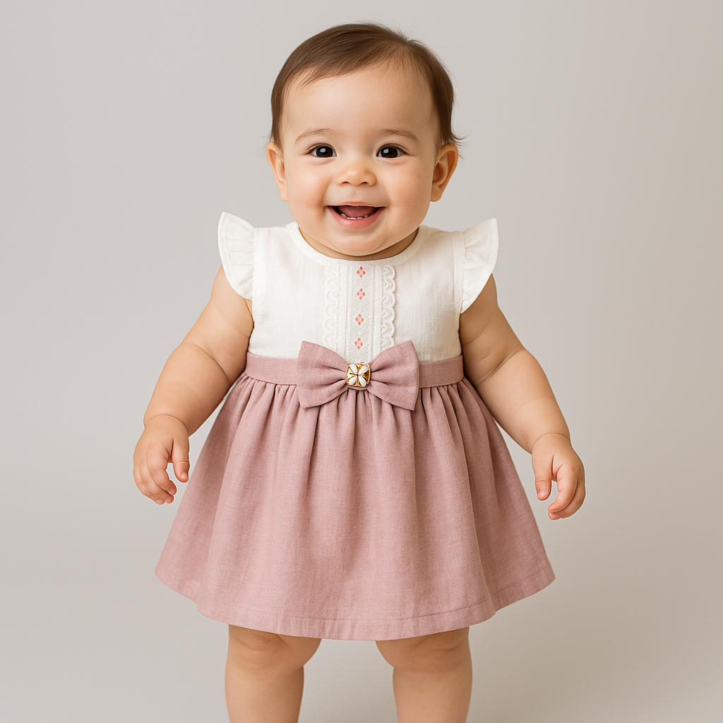 Charming Breeze Girls Cotton Dress-0