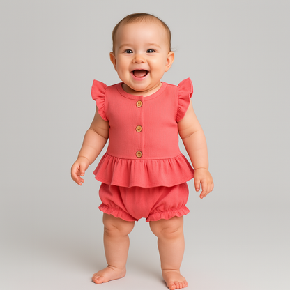 Casual Cassie Girls Cotton Set-5