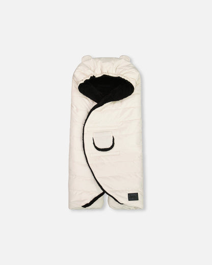 Snuggly Wrap Silver White For Car Seat And Stroller-0