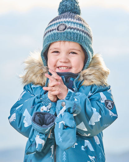 Peruvian Knit Hat Gradient Green-1