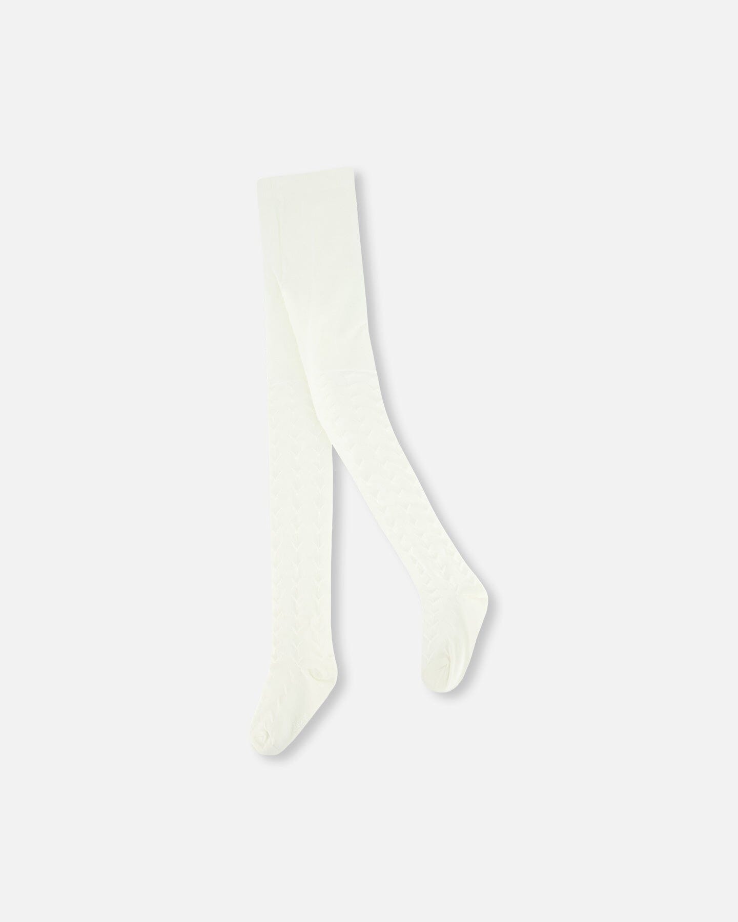 Tonal Jacquard Tights Off White-0