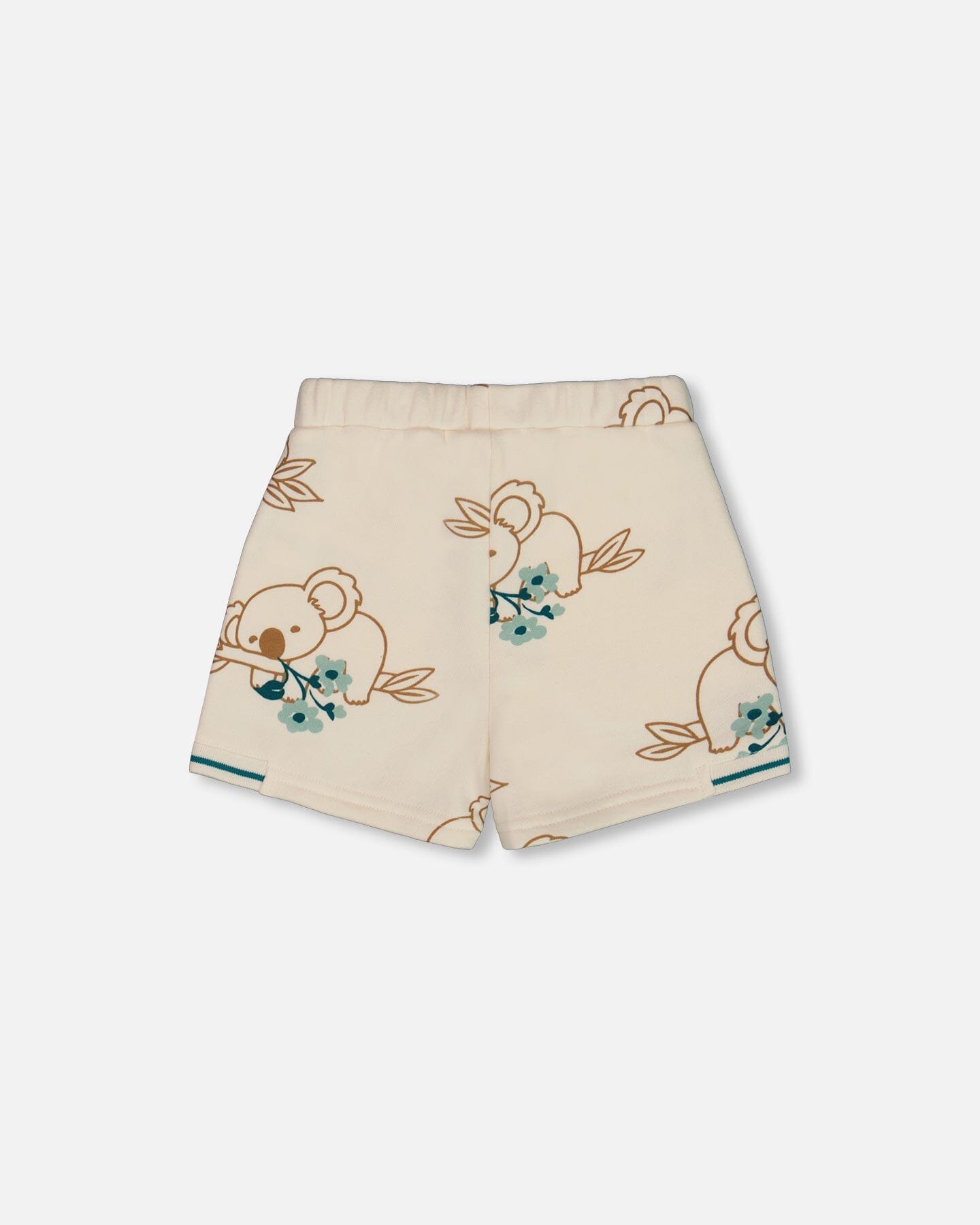 Printed French Terry Short Off-White And Koala-3