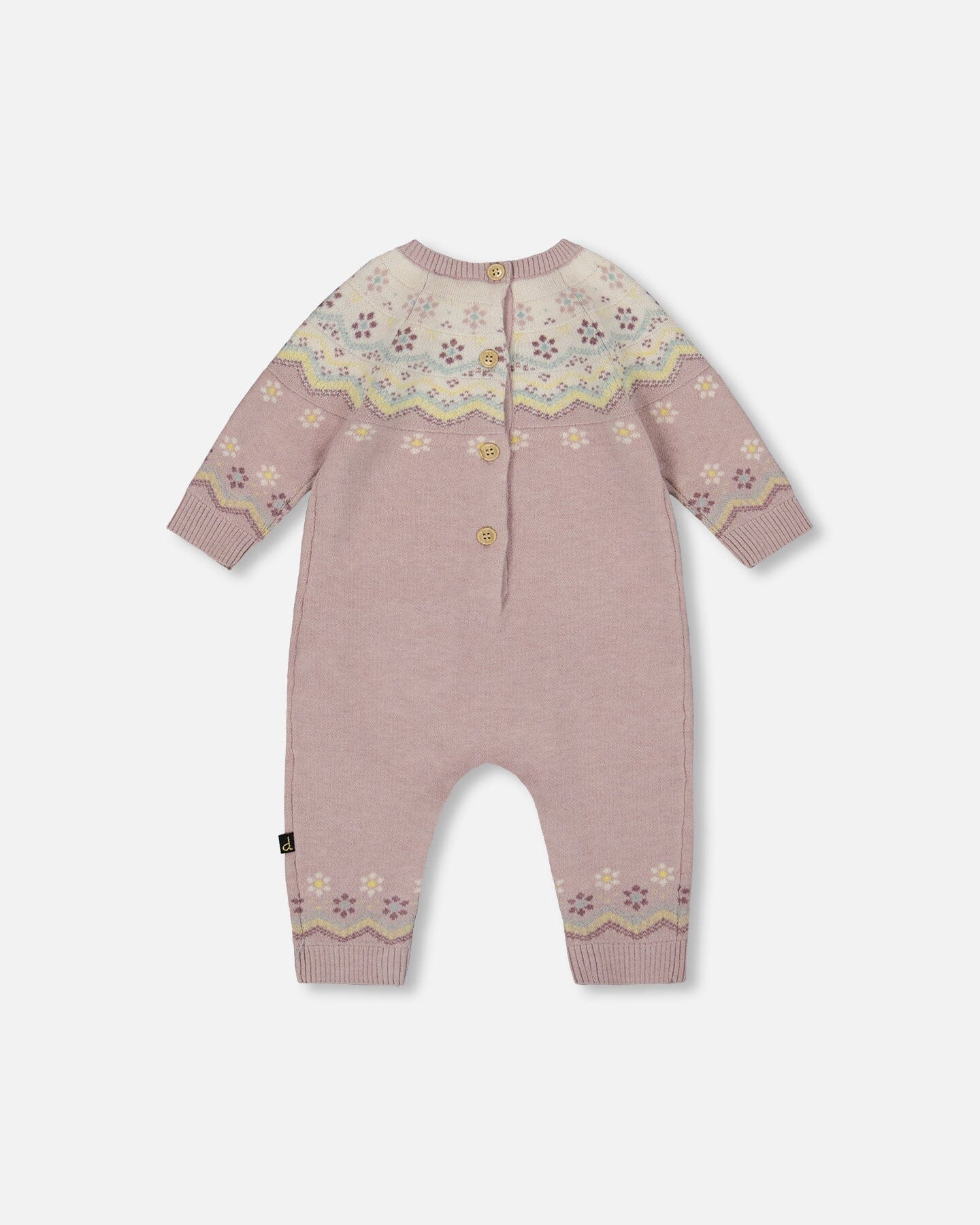 Jacquard Knitted Romper Keepsake Lilac-2