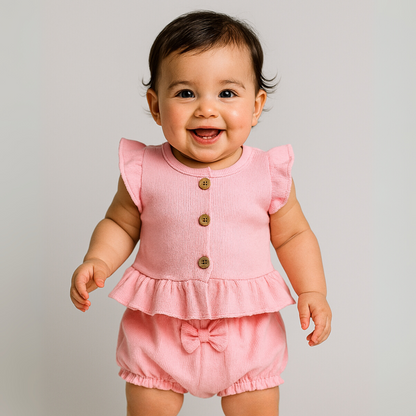 Casual Cassie Girls Cotton Set-0